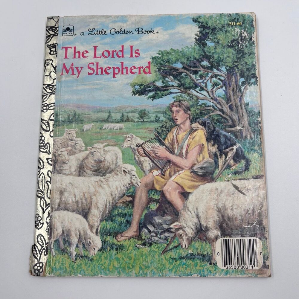 Vintage 1986 The Lord Is My Shepherd Little Golden Book Psalm 23 Tom LaPadula